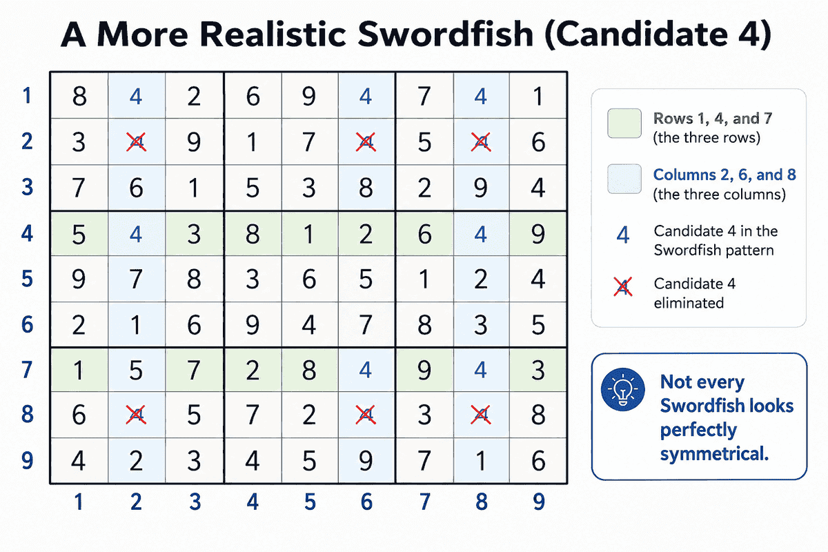 Dicas de Sudoku: guia de Swordfish para eliminação avançada de candidatos - 2